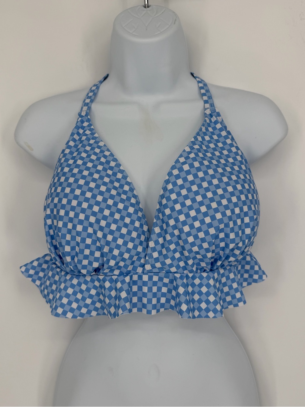 Ruffled Polka Dot Bikini Top